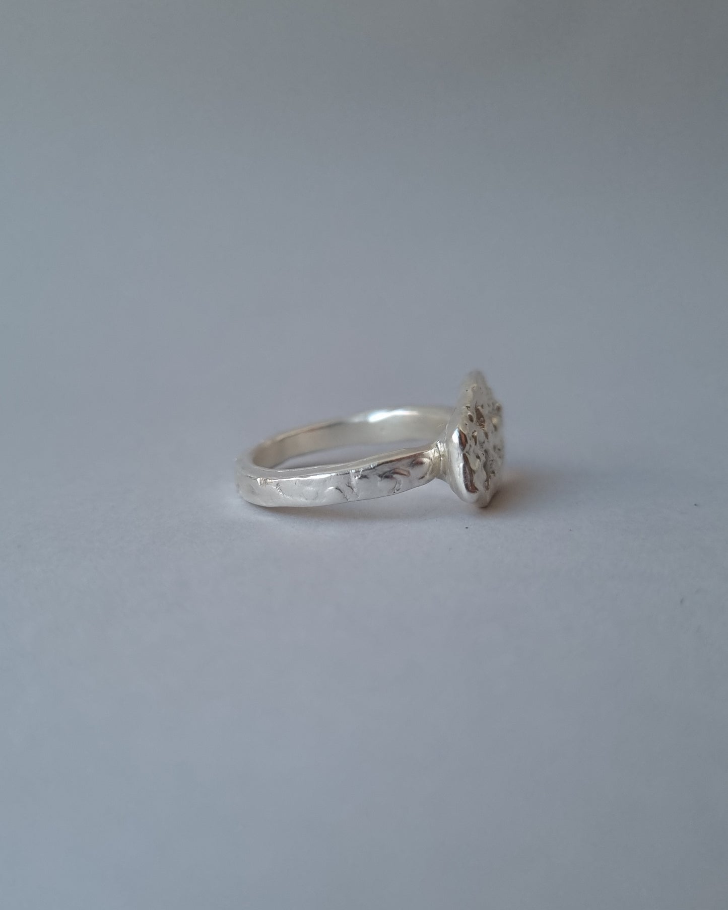 FRAME White Topaz Silver Ring, size 55