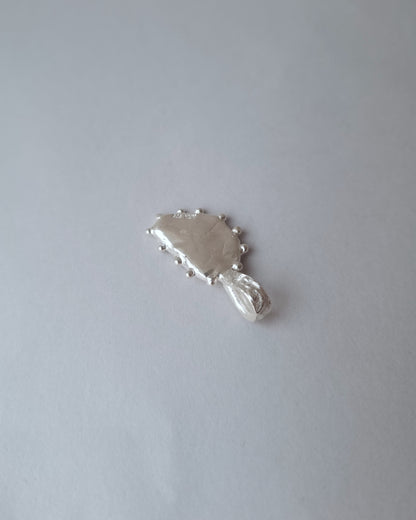 FRAME Dotted Edge Silver Pendant